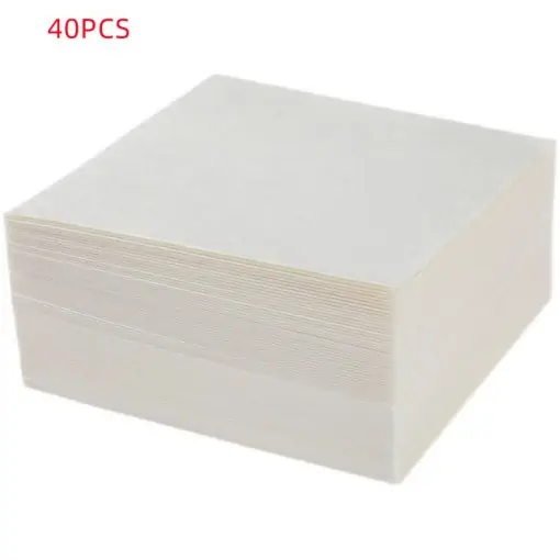 Go-Compost - a pile of white coffee filter papers - 40 pcs